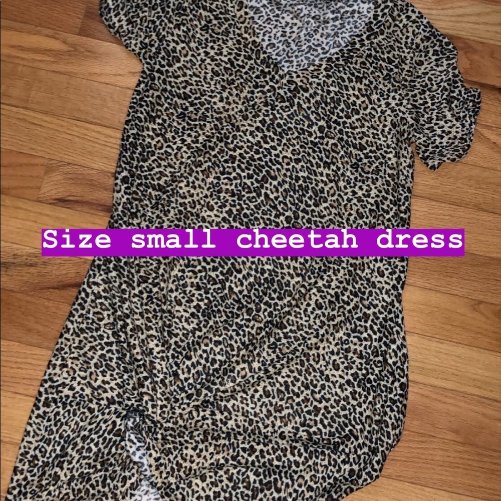 Cheetah shirt dress